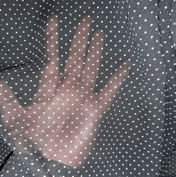 Oversized, Sheer polka dot blouse - Picture 7 of 7
